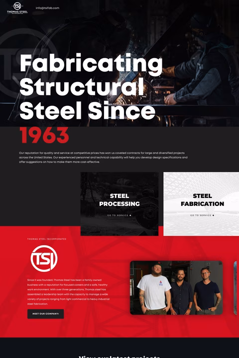 Thomas-Steel Homepage 1440px