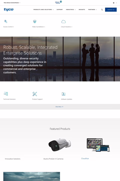 Tyco Fire Products Homepage 1440px