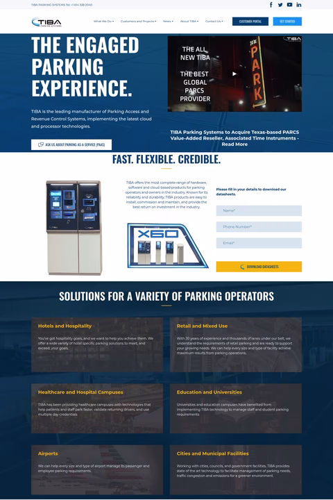 Tiba-Parking-Systems Homepage 1440px