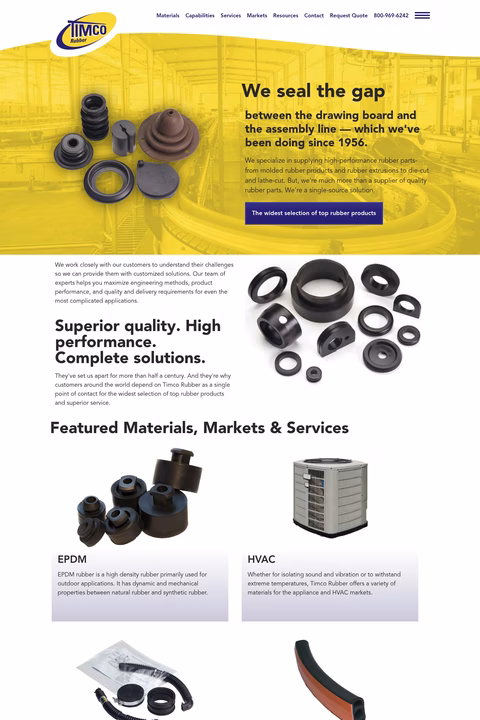 Timco-Rubber-Products Homepage 1440px