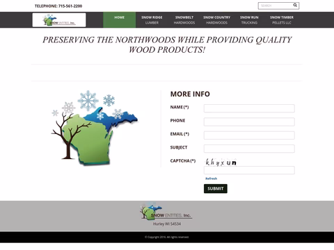 Snowbelt Hardwoods Homepage 1440px