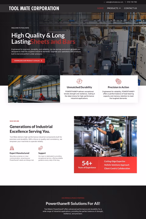 Tool-Mate Homepage 1440px