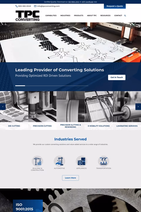 Tpc-Converting Homepage 1440px