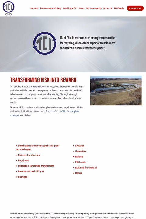 Trans-Cycle-Industries-Of-Ohio Homepage 1440px