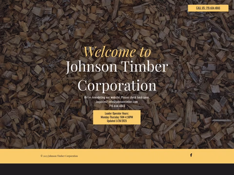 Johnson Timber Corporation Homepage 1440px