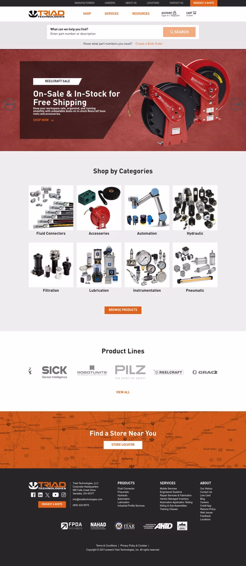 Triad-Technologies Homepage 1440px