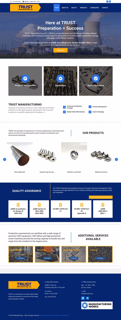 Trust-Manufacturing Homepage 1440px