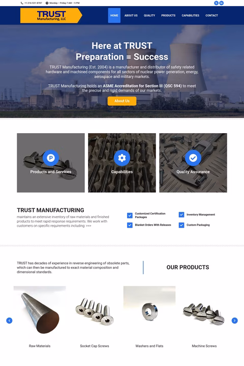 Trust-Manufacturing Homepage 1440px