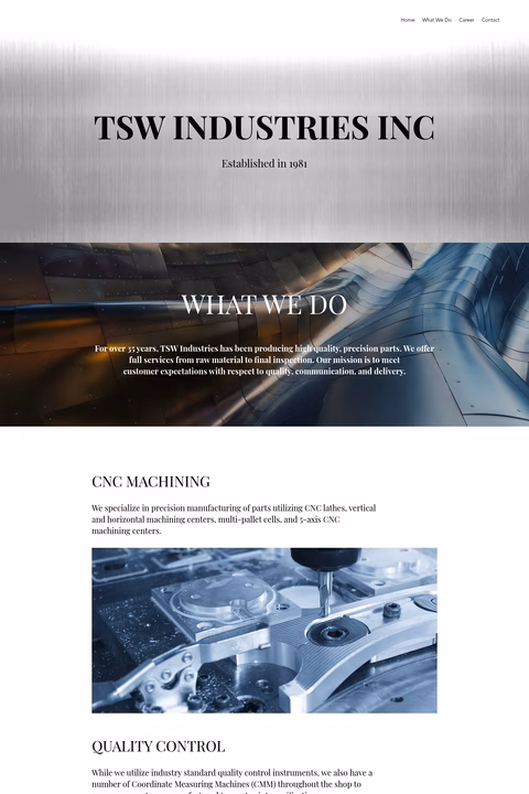 Tsw-Industries Homepage 1440px