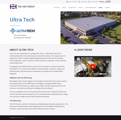 Ultra-Tech-Machinery Homepage 1440px