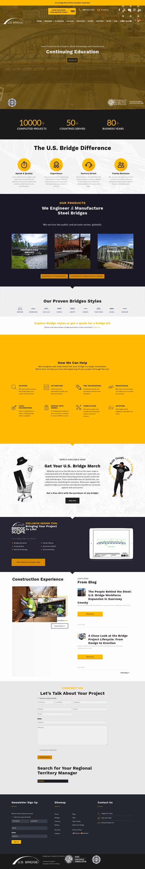 U-S-Bridge Homepage 1440px
