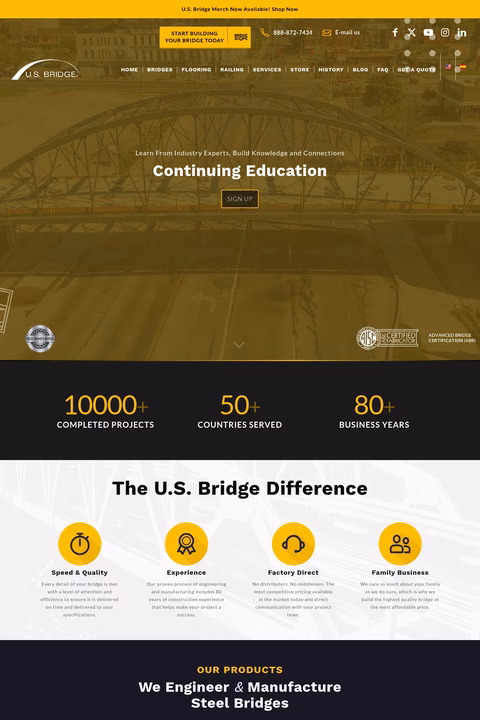 U-S-Bridge Homepage 1440px