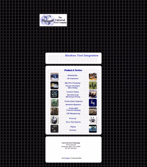 Universal-Tool-Technology Homepage 1440px