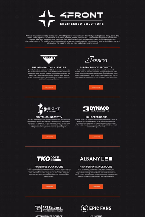 4front Engineered Solutions Homepage 1440px