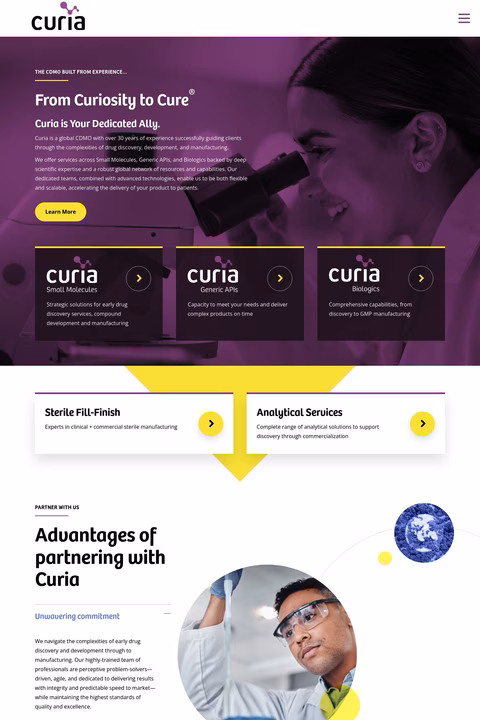 Curia Homepage 1440px