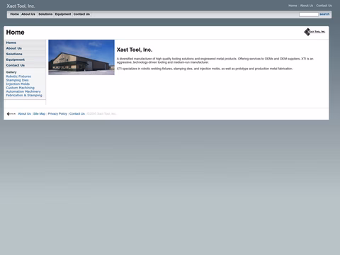 Xact Tool Inc Homepage 1440px
