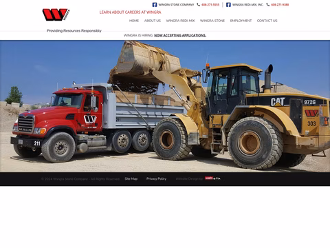 Wingra Stone Company Homepage 1440px