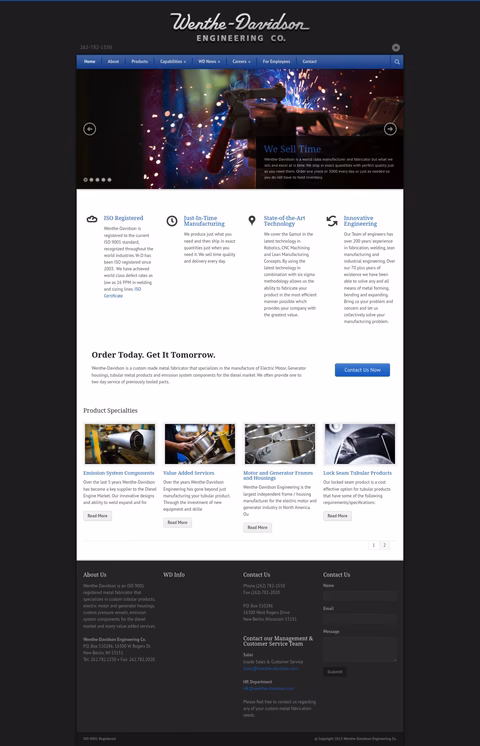 Wenthe Davidson Engineering Homepage 1440px