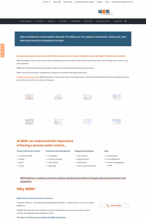 Wem Automation Inc Homepage 1440px