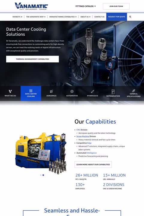 Vanamatic Homepage 1440px