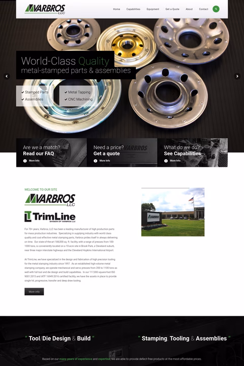 Varbros-Corp Homepage 1440px