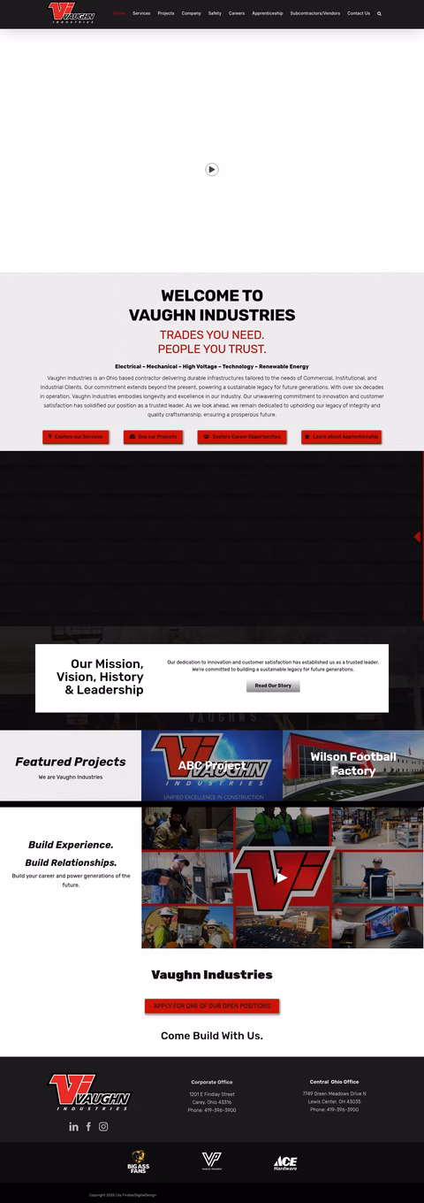 Vaughn-Industries Homepage 1440px
