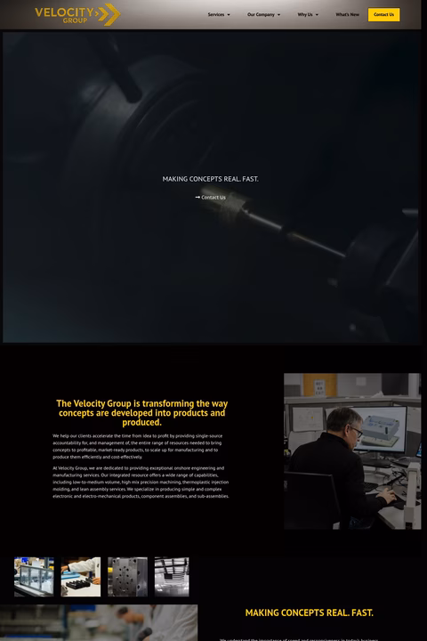 Velocity-Group Homepage 1440px