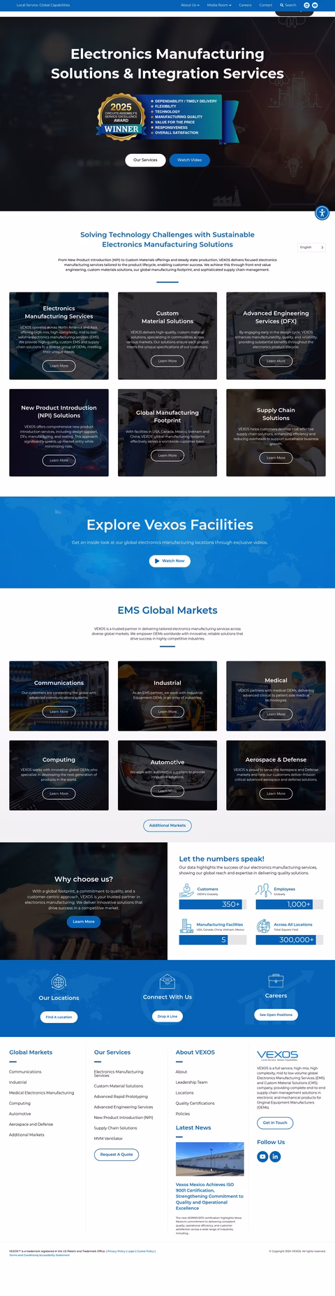 Vexos Homepage 1440px
