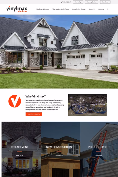 Vinylmax-Windows Homepage 1440px