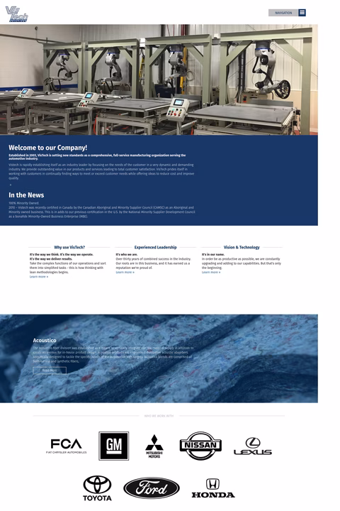 Vistech-Manufacturing Homepage 1440px
