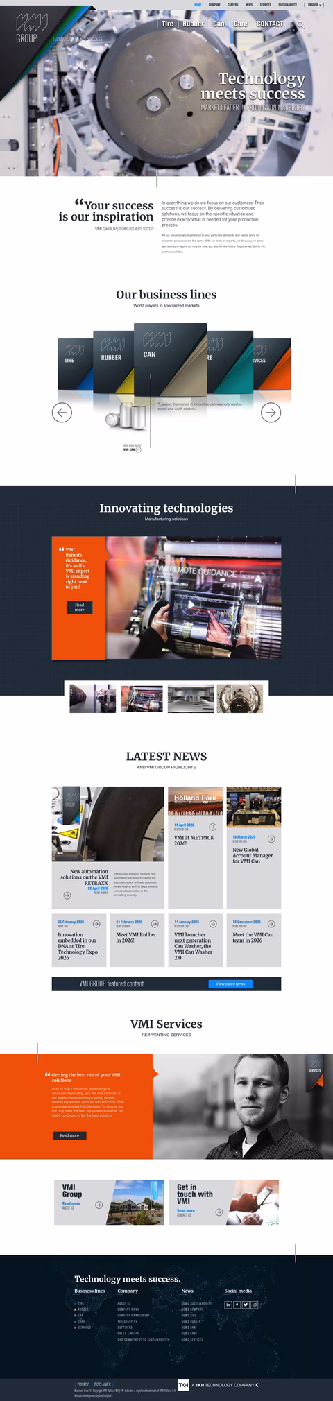 Vmi-Group Homepage 1440px