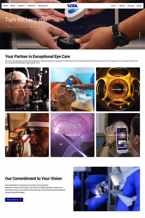 Volk-Optical Homepage 1440px