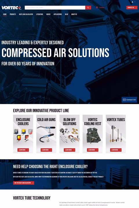 Vortec Homepage 1440px