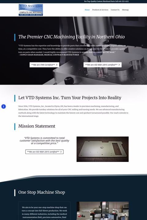 Vtd-Systems Homepage 1440px
