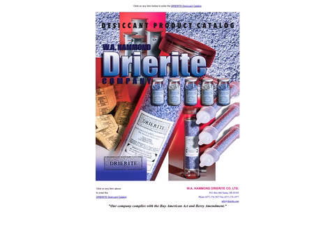 W-A-Hammond-Drierite-Company Homepage 1440px