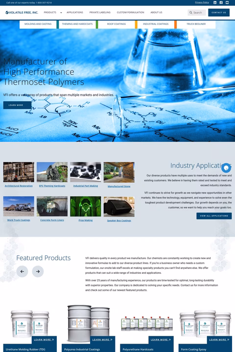 Volatile Free Inc Homepage 1440px