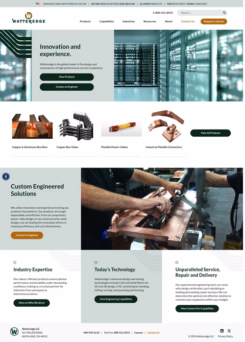 Watteredge Homepage 1440px