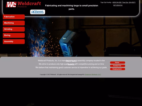 Weldcraft-Products Homepage 1440px