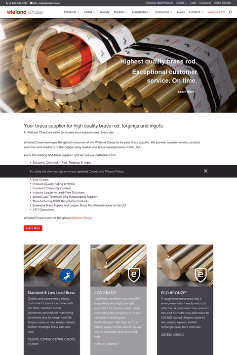 Wieland-Chase Homepage 1440px