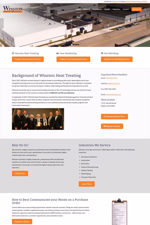 Winston-Heat-Treating Homepage 1440px