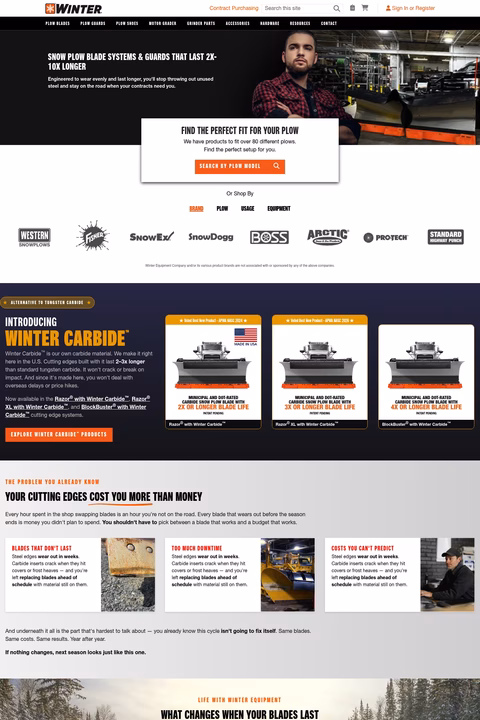 Winter-Equipment-Company Homepage 1440px