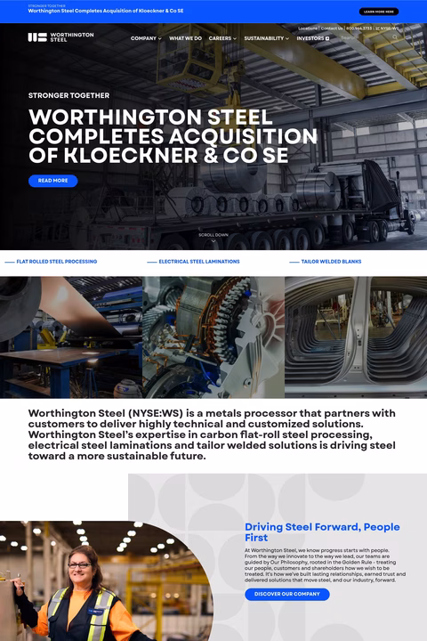 Worthington-Steel Homepage 1440px