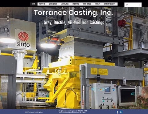 Torrance Casting Inc Homepage 1440px