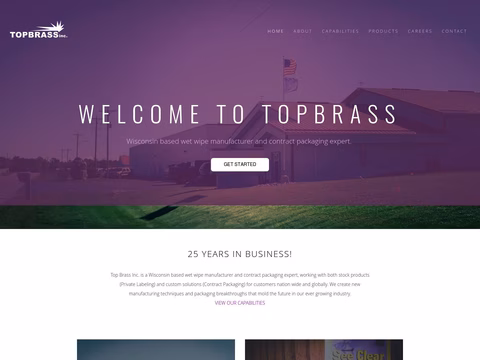 Top Brass Inc Homepage 1440px