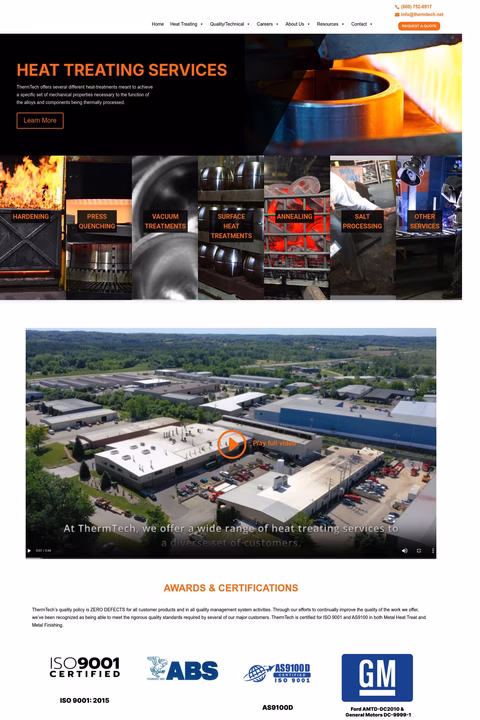 Thermtech Inc Homepage 1440px
