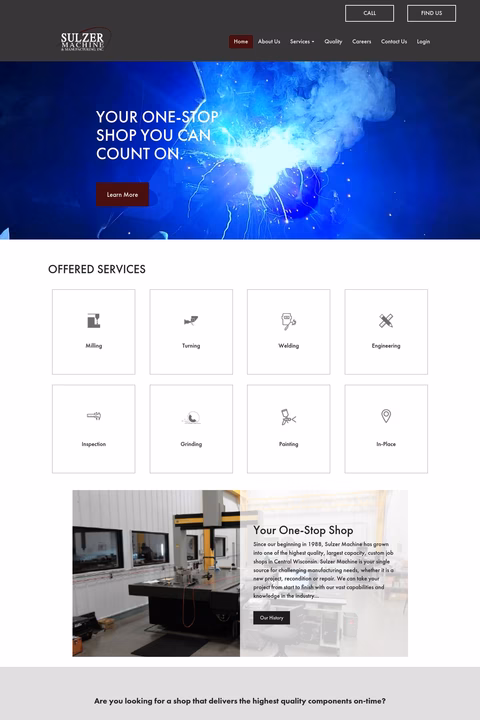 Sulzer Machine Manufacturing Homepage 1440px