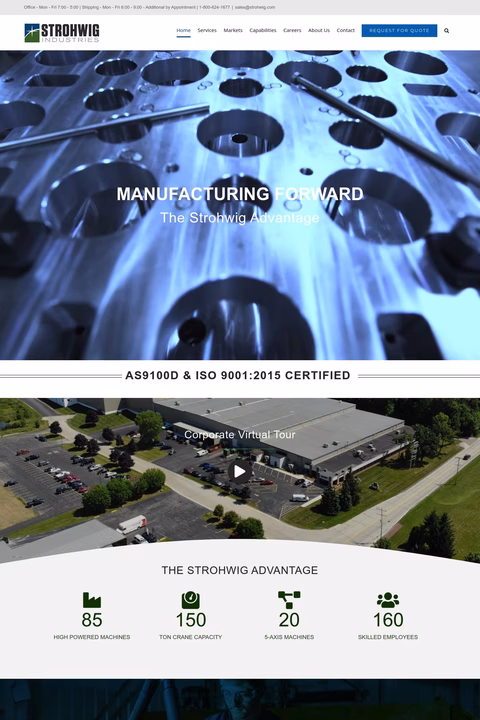 Strohwig Industries Inc Homepage 1440px