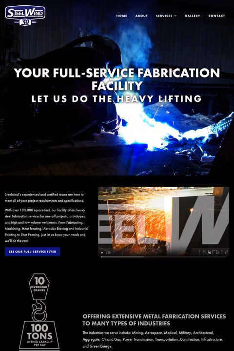 Steelwind Industries Inc Homepage 1440px