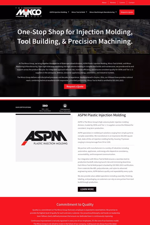 All-Service-Plastic-Molding Homepage 1440px