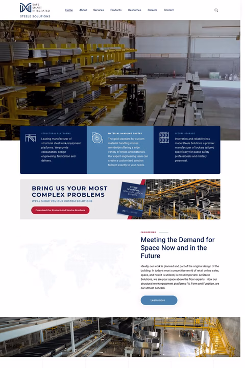 Steele Solutions Inc Homepage 1440px